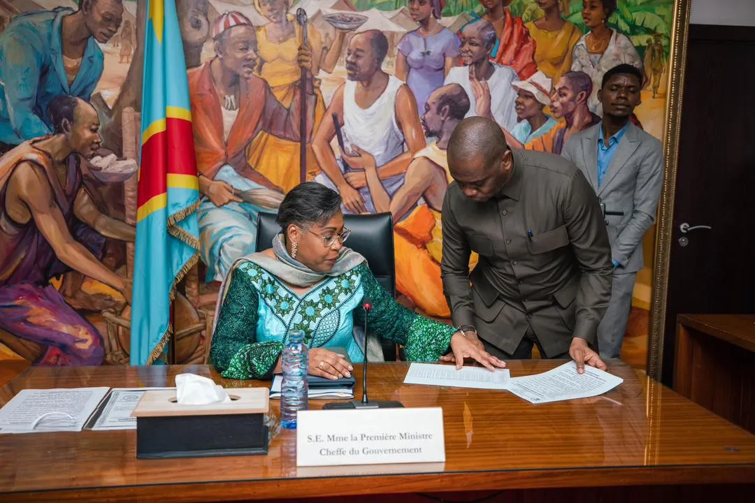 La Première ministre Judith Suminwa lors d’un conseil des ministres